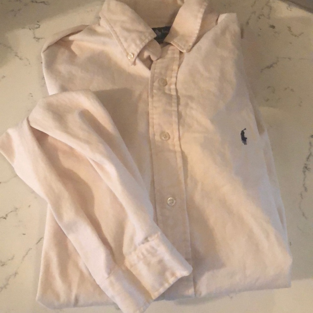White polo long sleeve